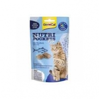 GimCat Nutri Pockets ласощі для кішок  тенец  60г