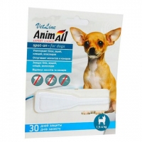 Animal VetLine краплі від бліх та келщів для собак 1,5-4кг\0,8мл (1шт)