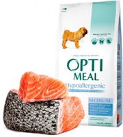 OptiMeal гіпоалергенний сухий корм для собак середніх порід 1,5 кг