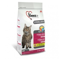 1st Choice Sterilized Chicken сухий супер преміум корм для кастрованих котів 2,4 кг