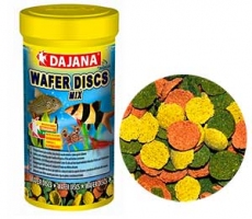 Dajana Wafer Discs mix 100g/250ml Корм для всіх видів кольорових донних риб у чіпсах
