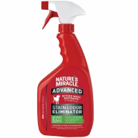 Natures Miracle Stain & Odor Eliminator 946 ml Спрей для устранения пятин и запахов 3в1 для собак