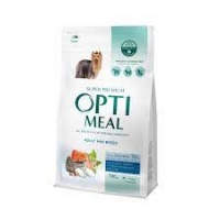OptiMeal сухий корм для собак дрібних порід з лососем 700г