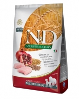 Farmina N&D Low Grain Chichen&Pomegranate adult Medium&Maxi 12кг