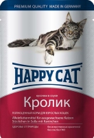 Happy Cat Пауч Кролик в соусе 100гр