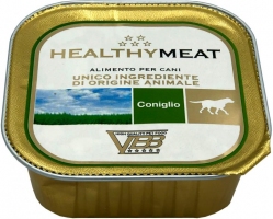 Healthy Meat, монопротеиновый влажный корм для собак, паштет с кроликом 150г