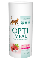 OptiMeal сухий корм для котів зі смаком телятини 650г