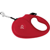 Collar рулетка для собак S,15кг,5м стрічка червона