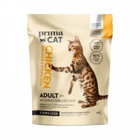 PrimaCat Indor & Sterilized Adult Корм для дорослих кішок з куркою 400 g