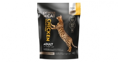 PrimaCat Grain Free Adult Беззерновий корм для дорослих кішок з куркою 400 g