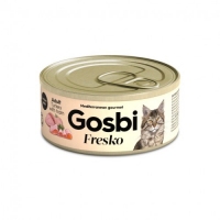 Gosbi Fresko Cat Adult, влажный корм для котов, индейка и ветчина, 70g