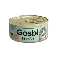 Gosbi Fresko Cat Sterillized, влажный корм для стерильных котов, куриная рудка и рис, 70g