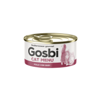 Gosbi Cat Menu, вологий корм для дорослих котів, курка та яловичина, 85g