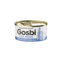 Gosbi Cat Menu, вологий корм для дорослих котів, тунець, лосось та морква, 85g