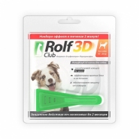 Rolf Club 3D капли от блох для собак до 10-20кг