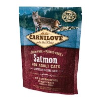 Carnilove Salmon Sensitive&Long Hair сухий беззерновий корм з чутливим травленням 400g