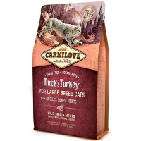 Carnilove Duck&Turkey Large Breed корм для кошек крупных пород 2kg