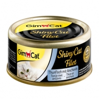 GimCat ShinyCat Filet лакмство для котів з туном та анчоусом 70г