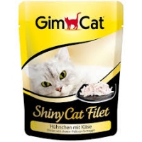 GimCat ShinyCat Filet павук для котів з куркою та сиром 70г