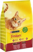 Friskies 1,5кг для котов с мясом,курицей и печенью 