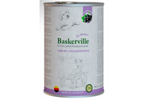 Baskerville консерва для щенков, ягненок и смородина 400г