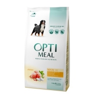 OptiMeal сухий корм для собак великих порід з куркою 1,5 кг