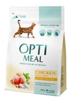  OptiMeal сухий корм для котів з куркою 300г