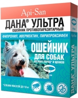 Api-San Дана Ультра противопаразитарныйт для собак до 10кг 40см 