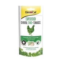 GimCat SUPERFOOD DENTAL DUO-SNACKS для кошек с курицей и петрушкой 40г