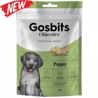 Gosbits Objective for Dog Puppy, ласощі для цуценят, курка та картопля, 150g