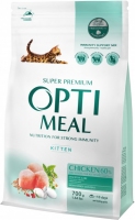 OptiMeal сухой корм для котят с курицей 700г