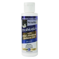 Nutri-Vet Probiotics Salmon Oil добавка для котів, 118 мл