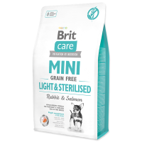 Brit Care Mini GF Light & Sterilized with Rabbit & Salmon для взрослых собак мини-пород  2kg
