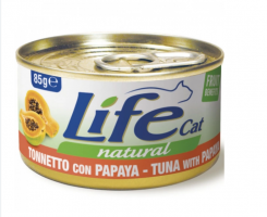 LifeCat Fruit Benefits Tuna with Papaya, тунець та папайя 85 г