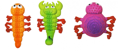 Croci іграшки у вигляді павуків вініл з пищалкою 13 см.