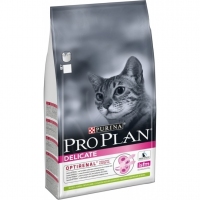 Pro Plan Delicate сухой корм для котов с чувствительным пищеварением на основе ягненка 1,5кг