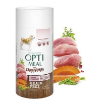OptiMeal беззерновий сухий корм для собак індичка та овочі 650г