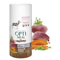 OptiMeal беззерновий сухий корм для собак качка та овочі 650г