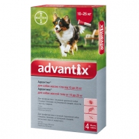 Advantix для собак вагою 10-25кг (4 шт)