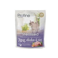 ProFine STERILISED куряче м'ясо та рис для стерилізованих та кастрованих кішок та котів 300g