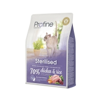 ProFine STERILISED куряче м'ясо та рис для стерилізованих та кастрованих кішок та котів 2kg