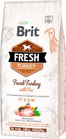 Brit Fresh Holistic Turkey&Pea for senior dog, корм для пожилих собак, индейка и горошек, 2,5кг